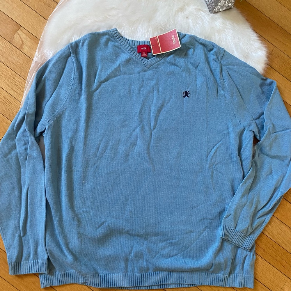 Mossimo Supply Co Blue V-Neck Sweater